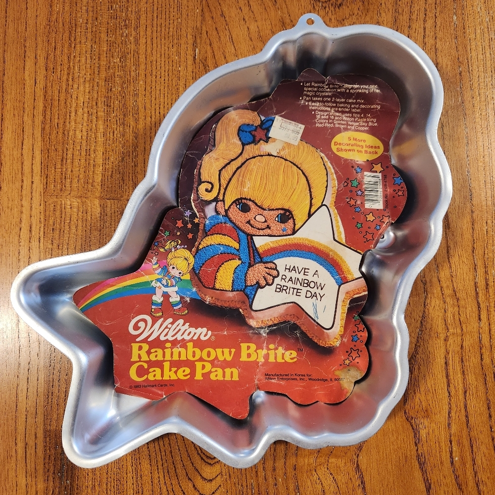 1983 Rainbow Brite Wilton Cake Pan Vintage 1980s Rainbow Brite Birthday Cake Pan